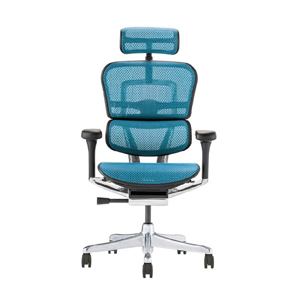 EHP2-HAM-DR-BF-BL【PU】新基盤 エルゴヒューマン プロII ハイタイプ 新基盤 ブラックフレーム/ブルー