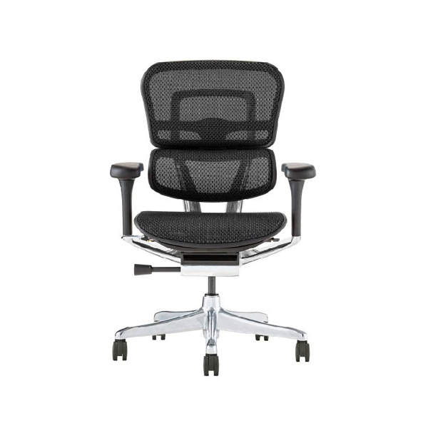 EHP2-LAM-DR-BF-BK【PU】新基盤 エルゴヒューマン プロII ロータイプ オットマン付 新基盤 ブラックフレーム/ブラック