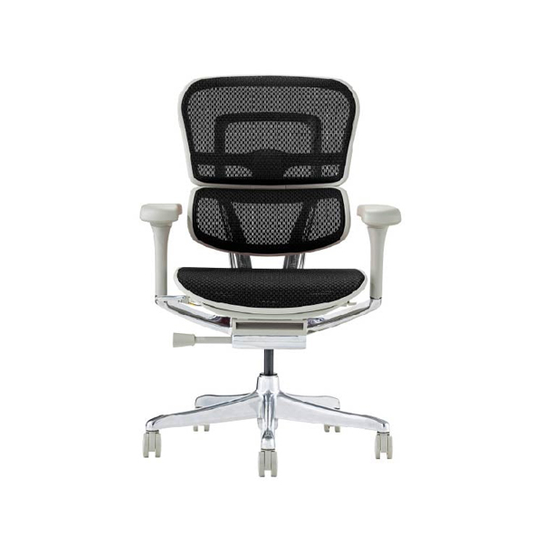 EHP2-LAM-DR-GF-BK【PU】新基盤 エルゴヒューマン プロII ロータイプ オットマン付 新基盤 グレーフレーム/ブラック