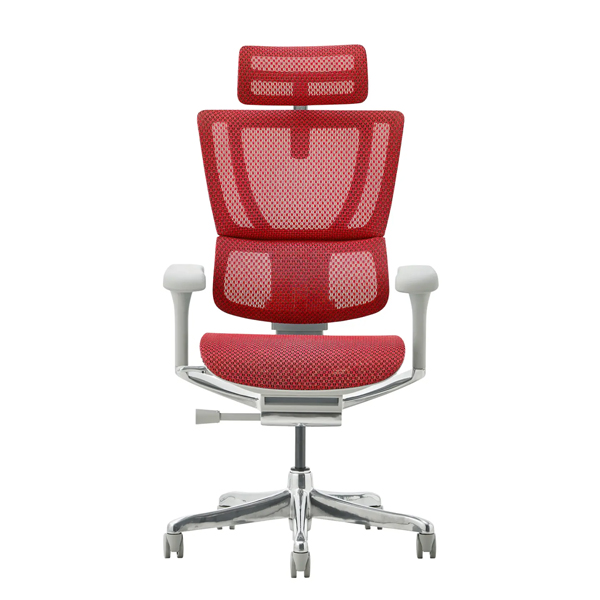 FIT2-HAM-DR-GF-RD【新基盤】 エルゴヒューマン フィットⅡ ハイタイプ 新基盤 グレーフレーム/レッド