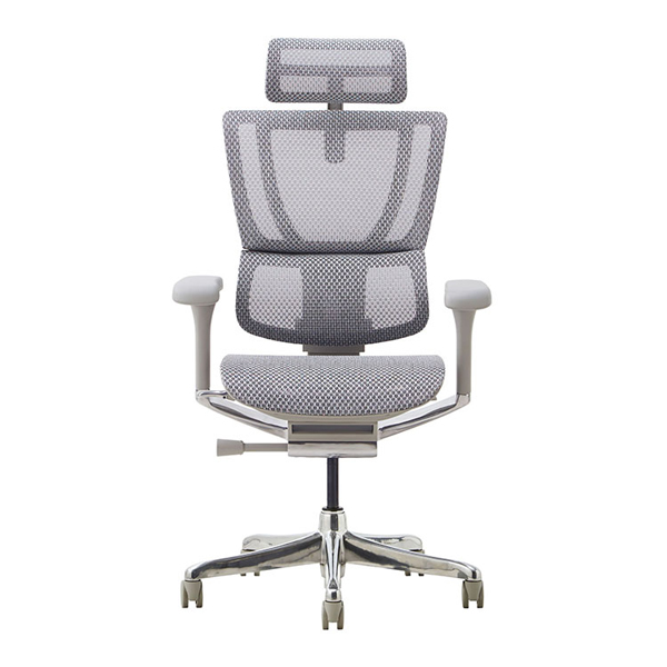 FIT2-LPL-DR-GF-WH【新基盤】 エルゴヒューマン フィットⅡ ハイタイプ オットマン付 新基盤 グレーフレーム/ホワイト