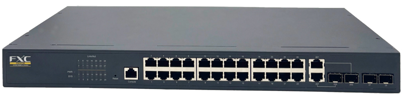 24ポート 10/100/1000Mbps　および　4ポートSFP　管理機能付スイッチ　＋　同製品SB5バンドル