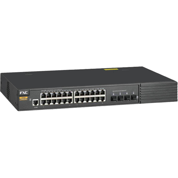 28ポート管理機能付きギガビットスタッカブルスイッチ