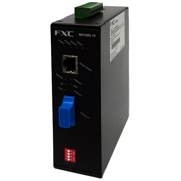 GbE産業用メディアコンバータ(SMF 10Km/SC 2芯) + 同製品SB5バンドル