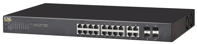 Lite Smart PoE機能付スマートスイッチ 20ポートタイプ（10/100/1000MPoE×16、1GSFP×4）