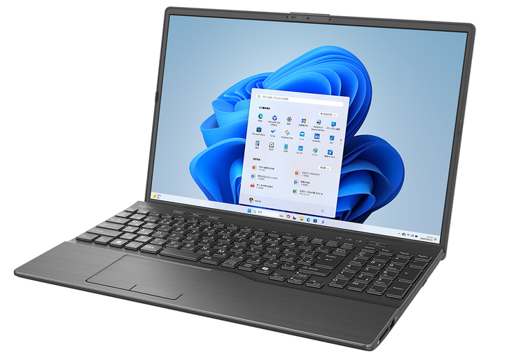LIFEBOOK AH45/J3 ブラック (Core i5-1235U/8GB/SSD・256GB/DVDスーパーマルチ/Win11Home64/Office Home and Business 2024(個人向け)/16型)
