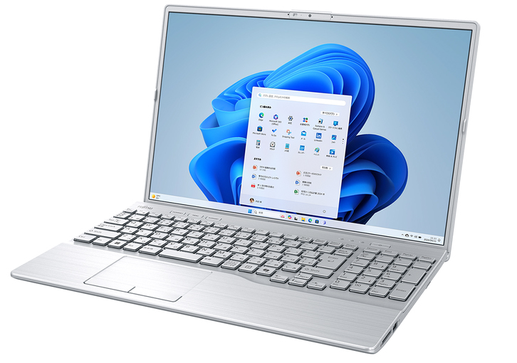LIFEBOOK AH45/J3 シルバー (Core i5-1235U/8GB/SSD・256GB/DVDスーパーマルチ/Win11Home64/Office Home and Business 2024(個人向け)/16型)