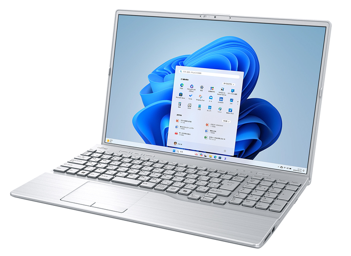 LIFEBOOK AH50/J3 シルバー (Core i7-1255U/16GB/SSD・256GB/DVDスーパーマルチ/Win11Home64/Office Home and Business 2024(個人向け)/16型)
