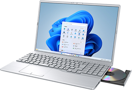 FMV A75-K3 シルバー (Core i7-1355U/16GB/SSD・256GB/DVDスーパーマルチ/Win11Home64/Microsoft 365 Personal (24か月版、Office H&B2024 オプション付)/16型)