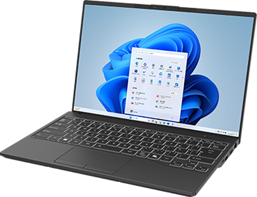 FMV U77-K3 ブラック (Core Ultra 7 155H/16GB/SSD・512GB/光学ドライブなし/Win11Home64/Microsoft 365 Personal (24か月版、Office H&B2024 オプション付)/14型)