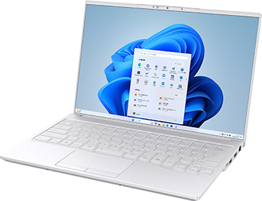 FMV U77-K3 ホワイト (Core Ultra 7 155H/16GB/SSD・512GB/光学ドライブなし/Win11Home64/Microsoft 365 Personal (24か月版、Office H&B2024 オプション付)/14型)