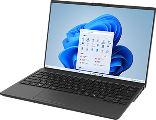 FMV UX-K3 ブラック (Core Ultra 7 255U/16GB/SSD・512GB/光学ドライブなし/Win11Home64/Microsoft 365 Personal (24か月版、Office H&B2024 オプション付)/14型)
