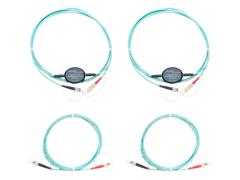 50μm FC終端ファイバー・テスト用マルチモード・エンサークルド・フラックス規格準拠テスト基準コード・キット (2m) (2 SC/FC、2 FC/FC)