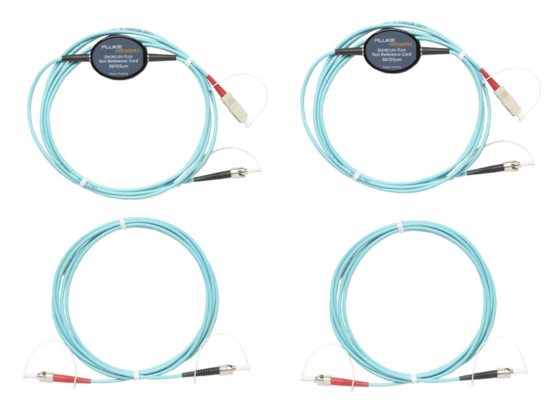 50μm ST終端ファイバー・テスト用マルチモード・エンサークルド・フラックス規格準拠テスト基準コード・キット (2m) (2 SC/ST、2 ST/ST)