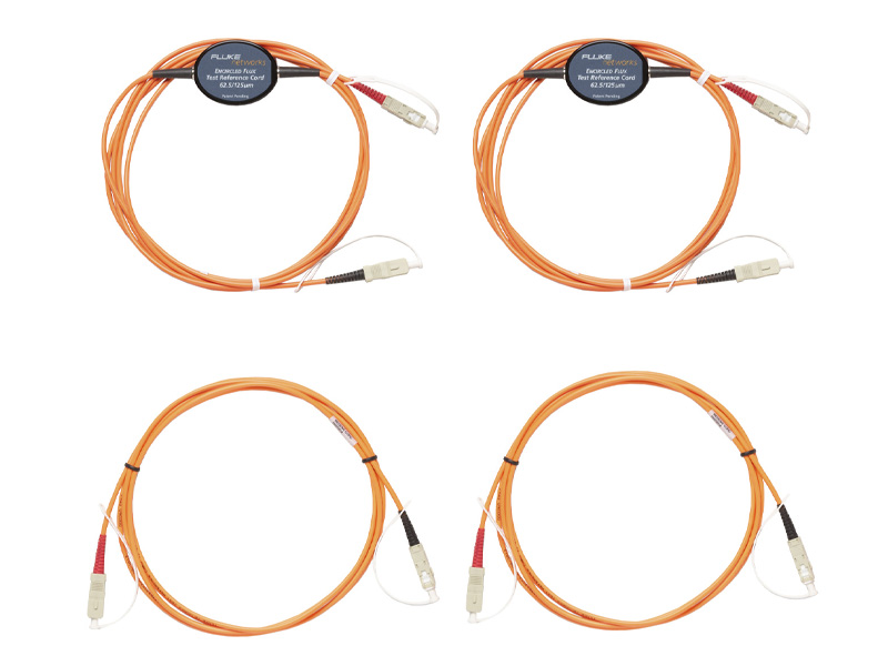 62.5μm SC終端ファイバー・テスト用マルチモード・エンサークルド・フラックス規格準拠テスト基準コード・キット (2m) (4 SC/SC)