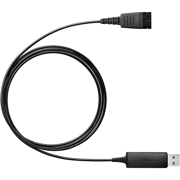 QDヘッドセットをPC/USBに接続する変換ケーブル「Jabra LINK 230」