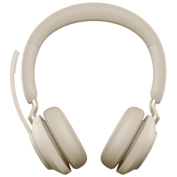 Jabra 無線ヘッドセット USB-A 両耳 MS認定 ベージュ「Jabra Evolve2 65 MS Stereo USB-A Beige」