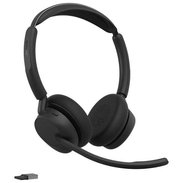 Jabra 無線ヘッドセット USB-C 両耳 MS認定 充電スタンド付「Jabra Evolve3 45 MSStereo LINK 390c Stand」