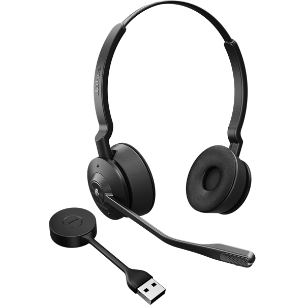 Jabra コンタクトセンター用無線ヘッドセット DECT USB-A 両耳 MS認定「Jabra Engage 55 MS Stereo USB-A」