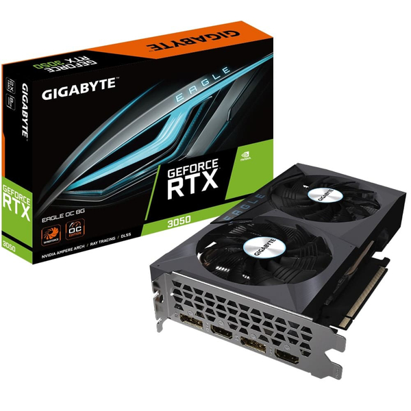 NVIDIA GeForce RTX3050 GDDR6 8GBメモリ搭載 2年保証 GV-N3050EAGLE OC-8GD