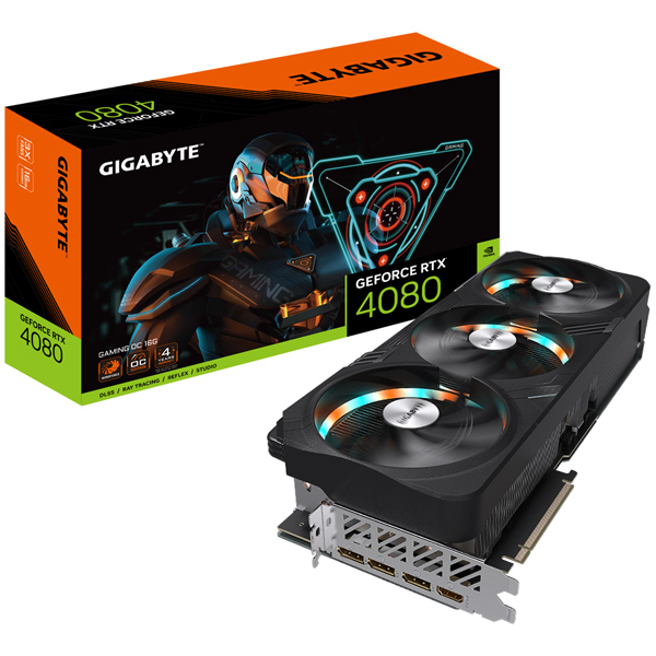 GeForce RTX4080 GDDR6X 16GBメモリ搭載 グラフィックボード 2年保証 GV-N4080GAMING OC-16GD
