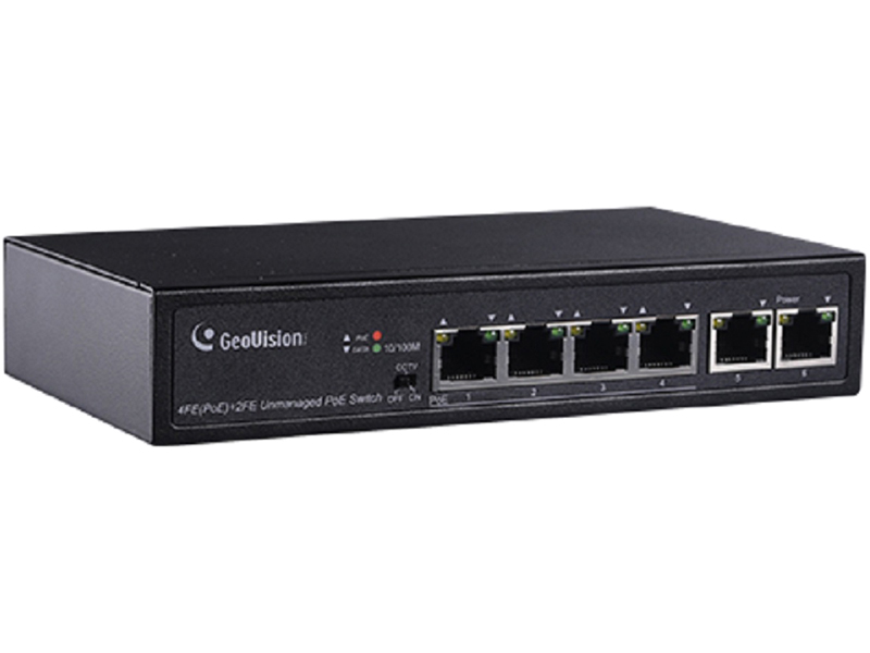 10/100M PoE+対応 (15.4W 供給 / 1 PoE port) (最長250m / 転送速度10Mbps) 4ポートスイッチングハブ 1年保証