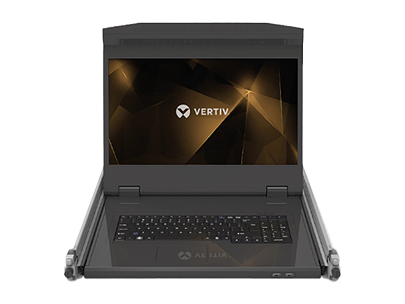 Vertiv Avocent ラックマウントコンソール & IP-KVMスイッチ 18.5インチ フルHD対応 LCDモニター 16ポート 1U IPリモートアクセスKVMドロワー KVM 2年保証