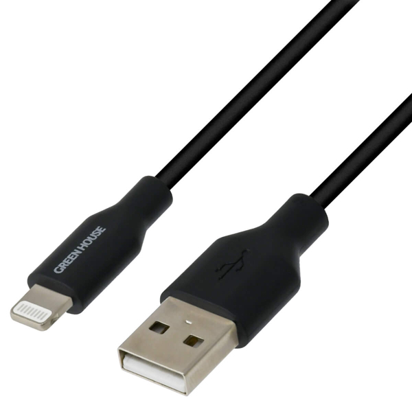 Lightning to USB Type-A 充電・データ転送ケーブル 200cm ブラック MFi認証取得