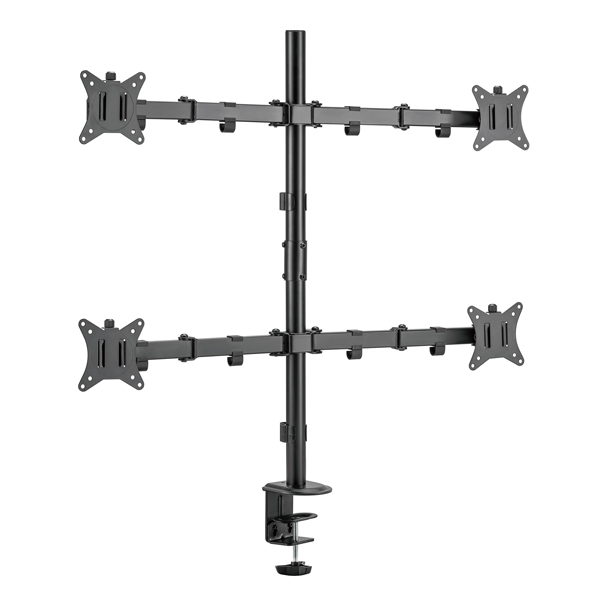 液晶モニターアーム 4画面(2×2) クランプ/グロメット式