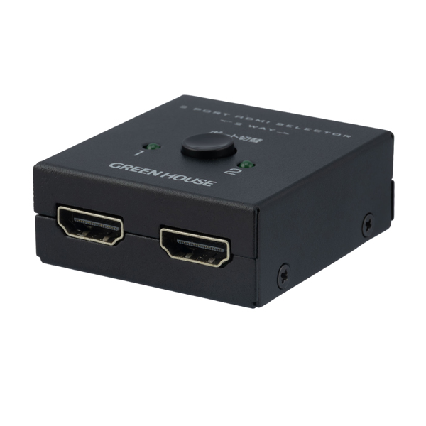 HDMIセレクタ 4K対応 2ポート 双方向対応 ブラック