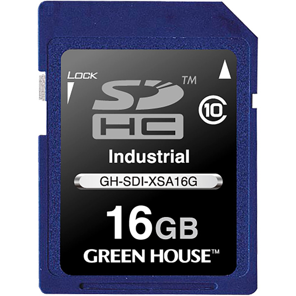 インダストリアルSDHCカード SLC -40～+85℃ 16GB
