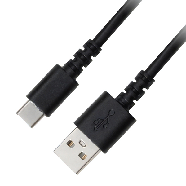 USB Type-A - USB Type-C 充電/データ転送ケーブル 1m ブラック