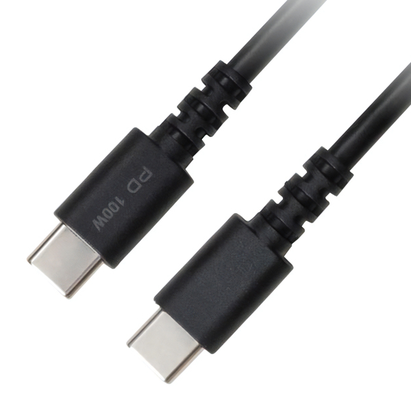 USB Type-C - USB Type-C 充電/データ転送ケーブル 2m 100W対応 ブラック