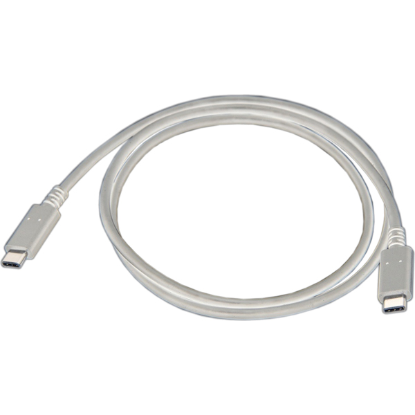 USB2.0認証 Type-C ⇔ Type-C 5A 1.8mケーブル ホワイト