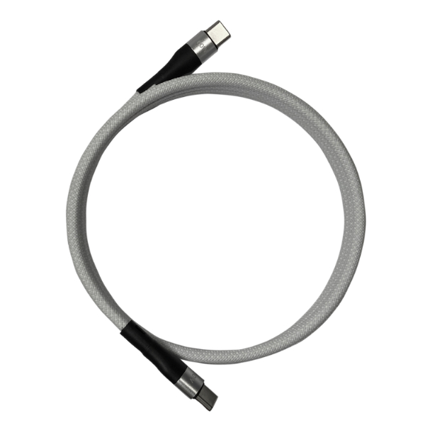 USB-C(R)コネクタ搭載 まとまるマグネットケーブル ホワイト