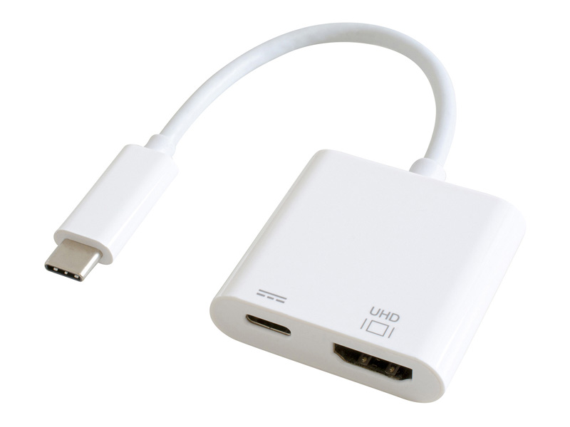 USB Type-C HDMI変換アダプター（PD充電対応） ホワイト