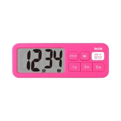 かんたん設定 デジタルタイマーでか見えプラス ピンク