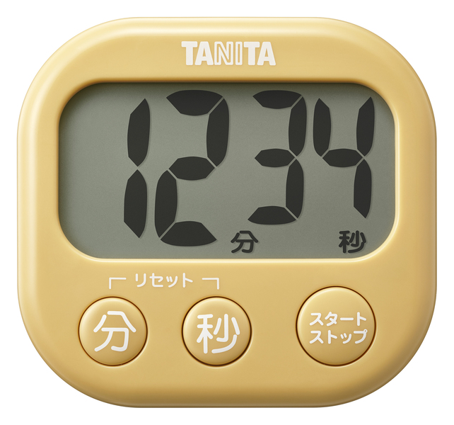 抗菌でか見えタイマー マスタードイエロー