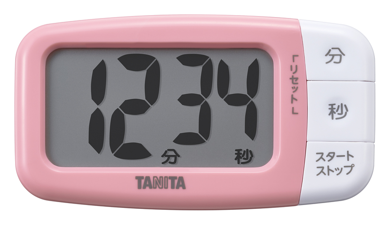 抗菌でか見えタイマー ストロベリーピンク