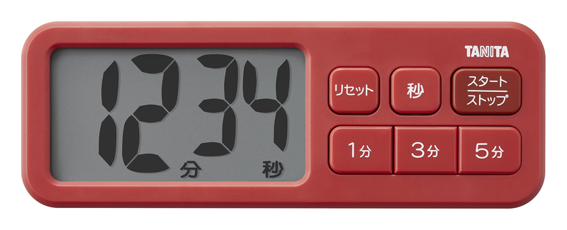 抗菌でか見えタイマー マットレッド