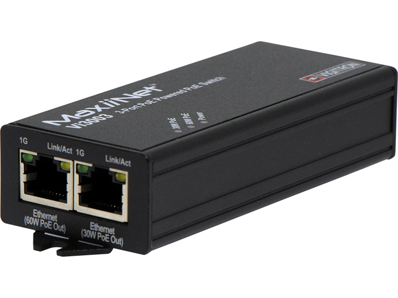 MaxiiNet Vi3003 PoE++（60W）リピータスイッチ