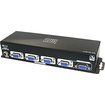 VGA対応 ビデオスプリッタ（4分配） HVD-22-1/4 1x4