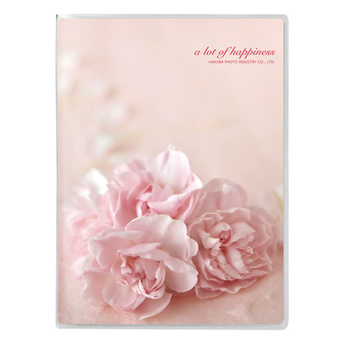 Pポケットアルバム NP Lサイズ 20枚収納 フラワーピンク