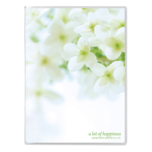 Pポケットアルバム NP Lサイズ 20枚収納 フラワーホワイト