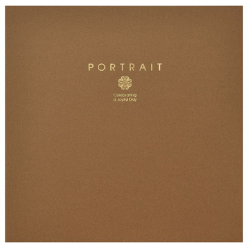 ペーパースクウェア台紙 No.1770 2L（カビネ）サイズ 3面（角×3枚） ブラウン