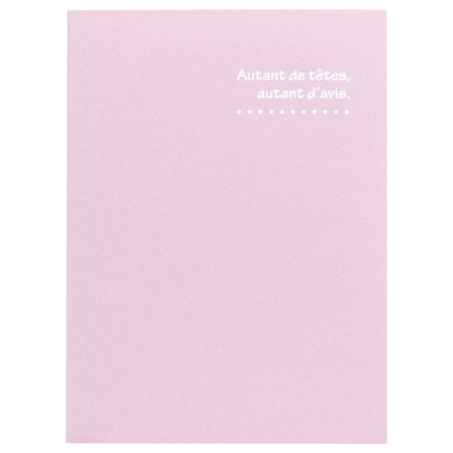 写真台紙 ランス ドゥ 2L（カビネ）サイズ 2面（タテ・タテ） ピンク