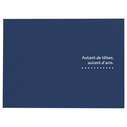 写真台紙 ランス ドゥ 2L（カビネ）サイズ 2面（ヨコ・ヨコ） ネイビー