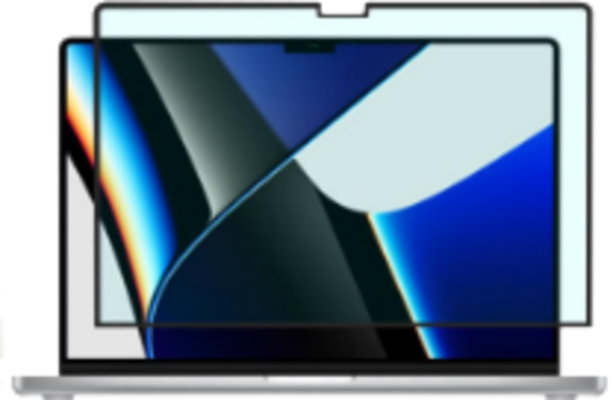 ブルーライトカットフィルム MacBook Pro M2 14.2インチ用 糊無し吸着式