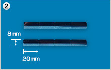 段差型ストッパー（4片付X1）・再剥離粘着テープ(4枚付X1) 20セット