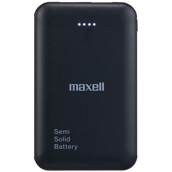 半固体電池採用モバイル充電バッテリー 5000mAh （ブラック）